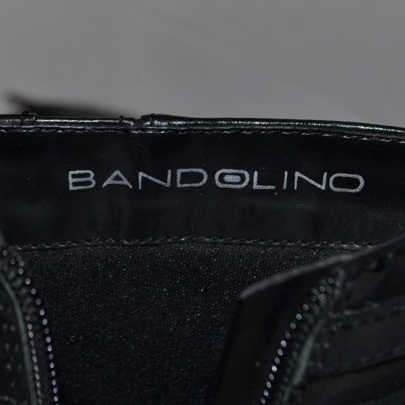 Bandolino Bostela Black Leather Ankle Boot Sz 8 - Picture 8 of 8